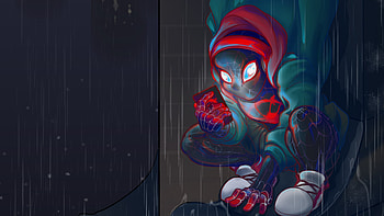 Spiderman Miles Art, spiderman-into-the-spider-verse, spiderman, superheroes, artwork, artist, digital-art, deviantart HD wallpaper