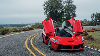 LaFerrari, Doors up HD wallpaper