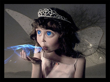 Frosty Blue Girl, blue, blow, wings, eyes, angel, girl, princess, female HD wallpaper