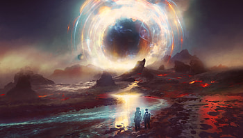 Black Sun Horizon , sun, artist, artwork, digital-art, deviantart HD wallpaper