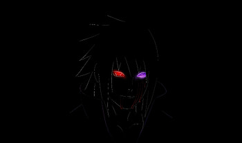 Sasuke Uchiha Naturo Minimal , sasuke-uchiha, naruto, anime, dark, black, oled, artist, artwork, digital-art HD wallpaper