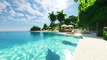 Minecraft Beach Adventure, video game, Minecraft, beach HD wallpaper