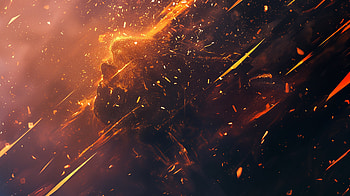 Artistic Ultra : A Burst of Color and Light, artistic, fire, Abstract, explosion, light HD wallpaper