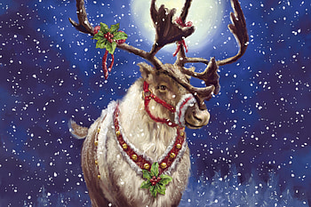 Christmas, Holiday, Reindeer HD wallpaper