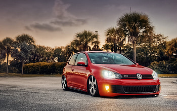 Volkswagen, Cars, Side View, Gti, Bagged, Mk6 HD wallpaper