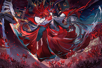 Onmyoji, Anime HD wallpaper