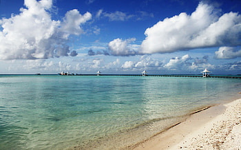 Landscape, Water, Sky, Sea, Beach HD wallpaper