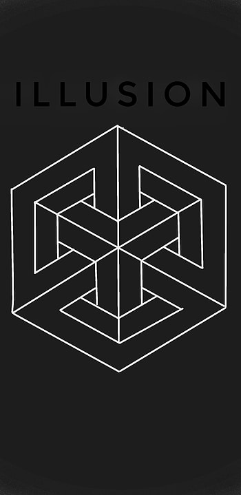 Illusions, black , parallel, symmetry, dark , illusion HD phone wallpaper