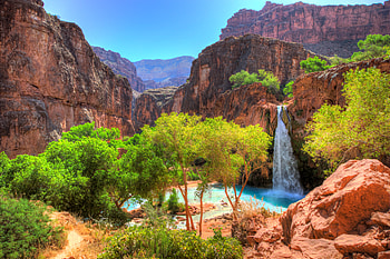 Nature, , Cliff, Waterfall, , Landscape, Water HD wallpaper