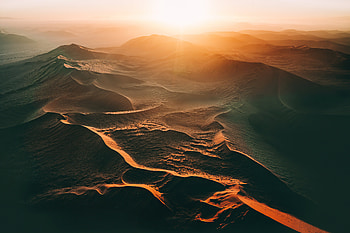 Sand Dunes Sunset , dunes, nature, sunset, behance HD wallpaper