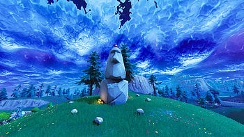 Big head, video game, Fortnite HD wallpaper