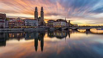 Cities, Water, City, Tower, Chapel HD wallpaper