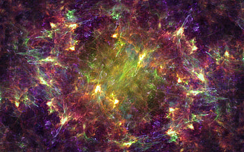 Crunchie Stuff, digital art, colours, fractal, abstract HD wallpaper