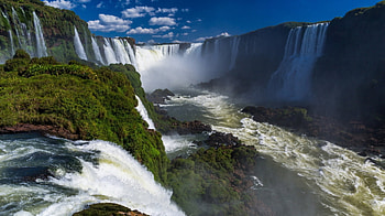 Amazing Waterfalls, waterfall, nature, water, mountain HD wallpaper