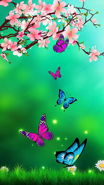Nature Butterfly - , Nature Butterfly Background on Bat, Android Butterfly HD phone wallpaper