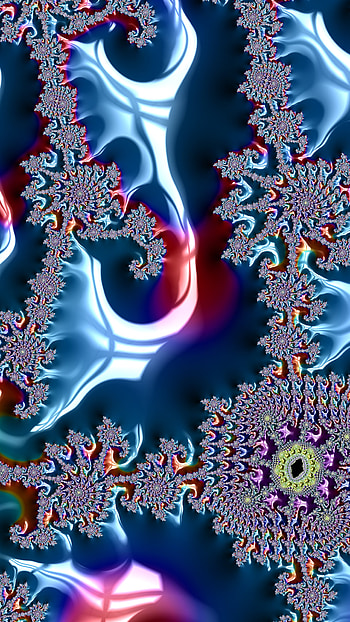 Fractal Art Trippy Psychedelic Background for Smart, blue, colors, psychedelic, trippy, Abstract, fractal, abstract blue HD phone wallpaper