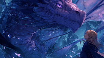 Dragon's Gaze — Anime Fantasy, Fantasy Anime, Girl, Anime Girl HD wallpaper