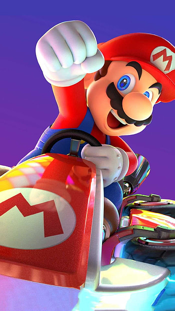 Mario Kart, Artistic , Dynamic gaming, Retro charm HD phone wallpaper