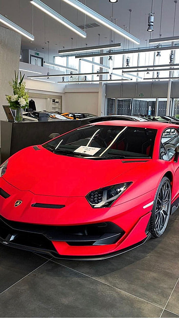 Lamborghini Hexagon, Red HD phone wallpaper