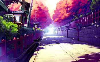 Japanese Street Anime HD wallpaper