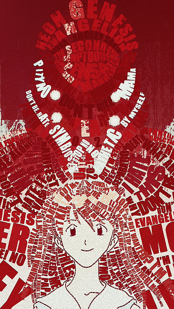 EVA Wordcloud — Neon Genesis , Anime, Neon Genesis Evangelion HD phone wallpaper
