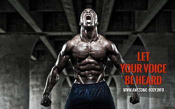 Let your voice be heard | Animal workout HD wallpaper