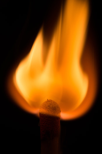 Fire, Macro, Dark, Match HD phone wallpaper