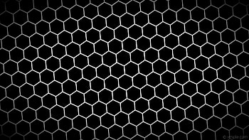black hexagon white gradient glow grey light gray HD wallpaper