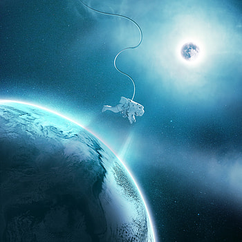 Space Suit, Universe, Flight, Planet, Spacesuit, Astronaut, Gravity HD phone wallpaper
