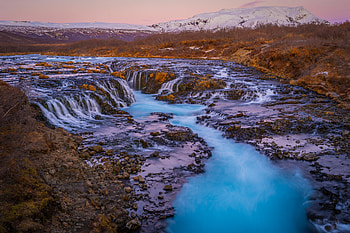 Majestic Flow Bruarfoss And The Icelandic Mountain Tapestry, nature HD wallpaper