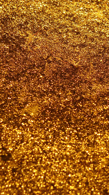 Gold glitter glow, Metal wealth, High definition, Glowing brilliance HD phone wallpaper