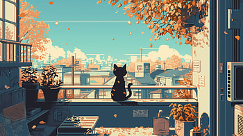 Cat - Pixel Art, cat, AI Art, pixel art, Black Cat HD wallpaper