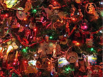 christmans decorations, colorful, colored, pretty, lights, decorations, beautiful, christmans HD wallpaper