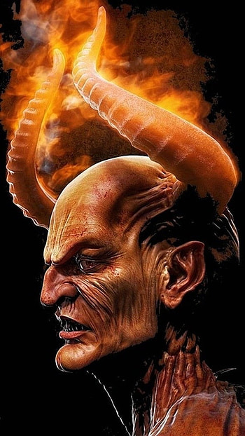Black Devil, Horror, Dark HD phone wallpaper