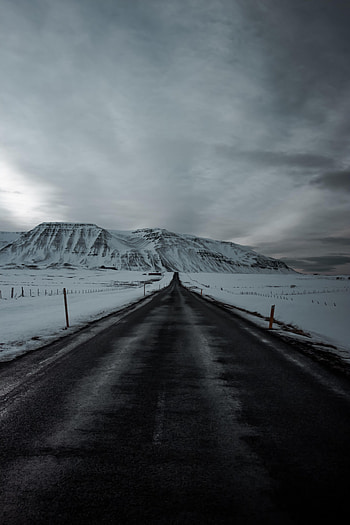 Nature, Mountains, Snow, Road, Markup, Snow Covered, Snowbound HD phone wallpaper