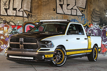Draggin’ Wagon, Mopar, Truck, Black, White HD wallpaper