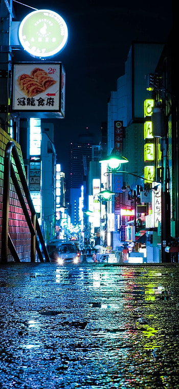Tokyo at night , City lights, Night graphy, Urban vibes HD phone wallpaper