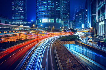 Long Exposure Hong Kong City Lights , long-exposure, graphy, hong-kong, city HD wallpaper