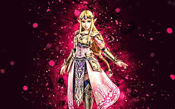 Princess Zelda, , purple neon lights, The Legend of Zelda, protagonist, artwork, The Legend of Zelda series, Princess Zelda The Legend of Zelda HD wallpaper