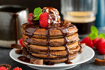 Chocolate, Pancakes HD wallpaper