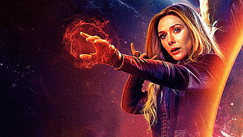 Scarlet Witch, Scarlet Witch in Infinity War, Dynamic backgrounds, Action-packed scenes HD wallpaper