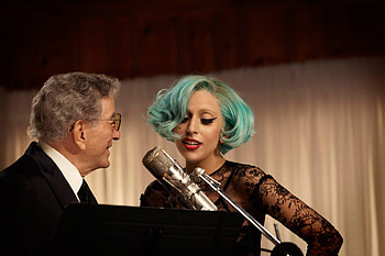 Lady Gaga and Tony Bennett, lady, gaga, bennett, tony HD wallpaper