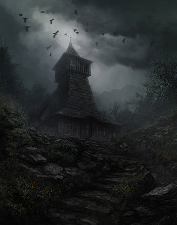 Landscape, Fantasy, Art, Fortress HD phone wallpaper