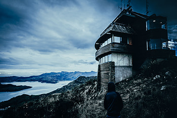 Mountains, New Zealand, Dark, Privacy, Seclusion, House, Human, Person, Loneliness, Hood, Christchurch HD wallpaper