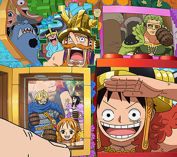 One Piece Quad — Straw Hat Crew Collage, Anime, One Piece HD wallpaper