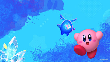 Kirby: Forgotten Land — Crystal Blue, Kirby, Kirby and The Forgotten Land HD wallpaper