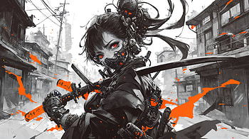 Warrior Princess Girl, anime-girl, anime, artist, artwork, digital-art HD wallpaper