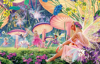 fairy land, fairies, abstract, fantasy, elf HD wallpaper