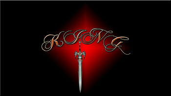 Kinng, background, letter, sword, warrior HD wallpaper