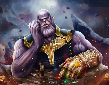 Thanos Infinity Gauntlet Artwork New, thanos, superheroes, artwork, digital-art, art, artstation HD wallpaper